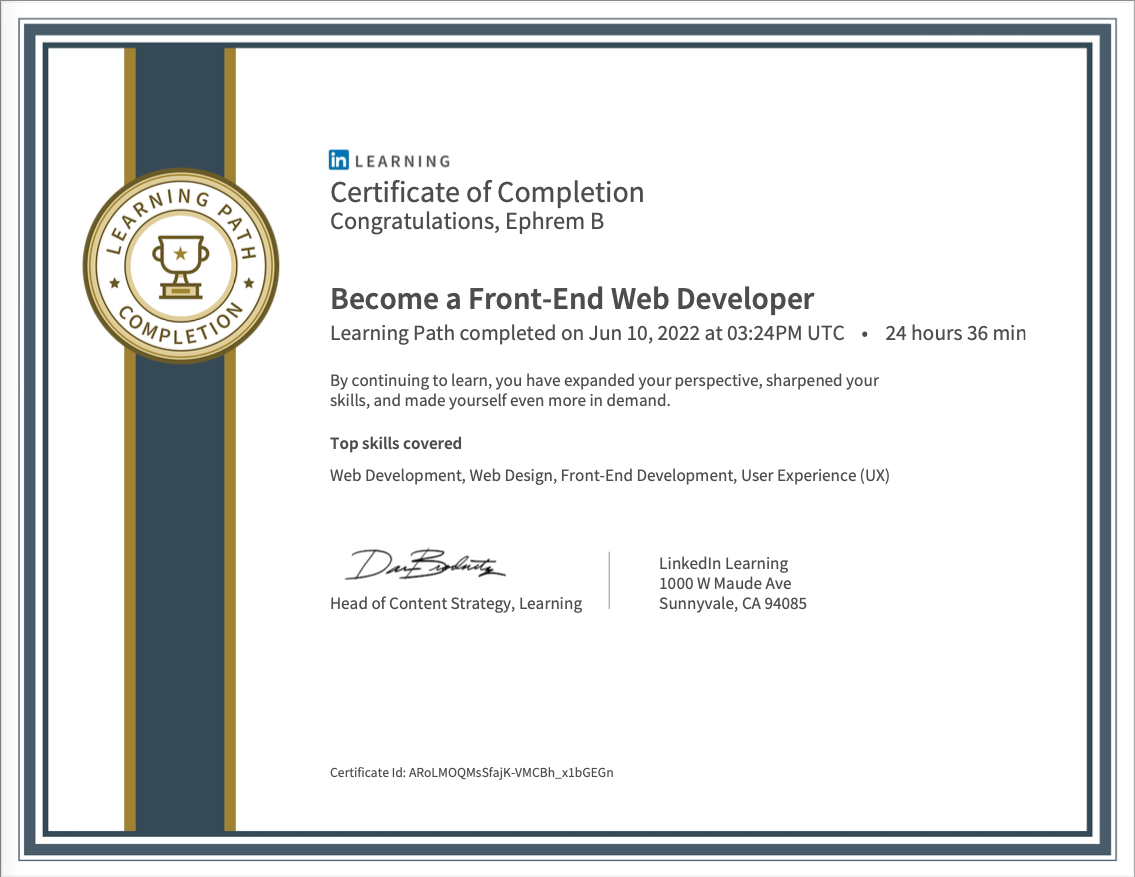 Become a FrontEnd Web Developer